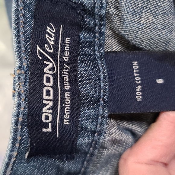 London Jean Womens Button Fly Jeans Pockets Sz 6 EUC - Picture 8 of 12